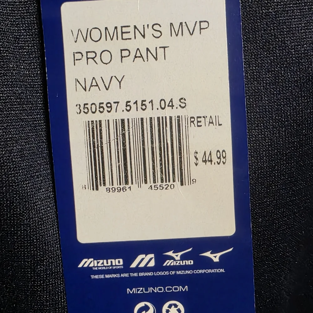 Mizuno Women Dark Blue Softball Joggers Size Small - Picture 8 of 10